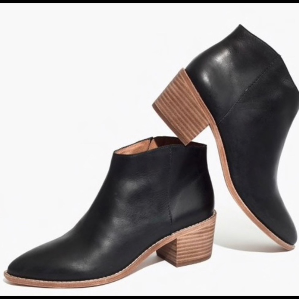 MADEWELL JUSTINE BLACK BOOTIE